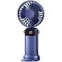 Mini Handheld & Neck Fan with Lanyard - USB Rechargeable, 5 Speed, Digital Display, detail view 6