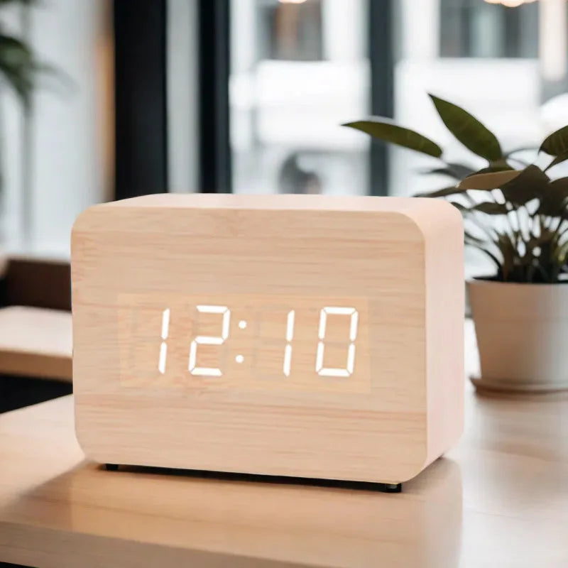 Walnut Alarm Clock from Soplira, product photo 5