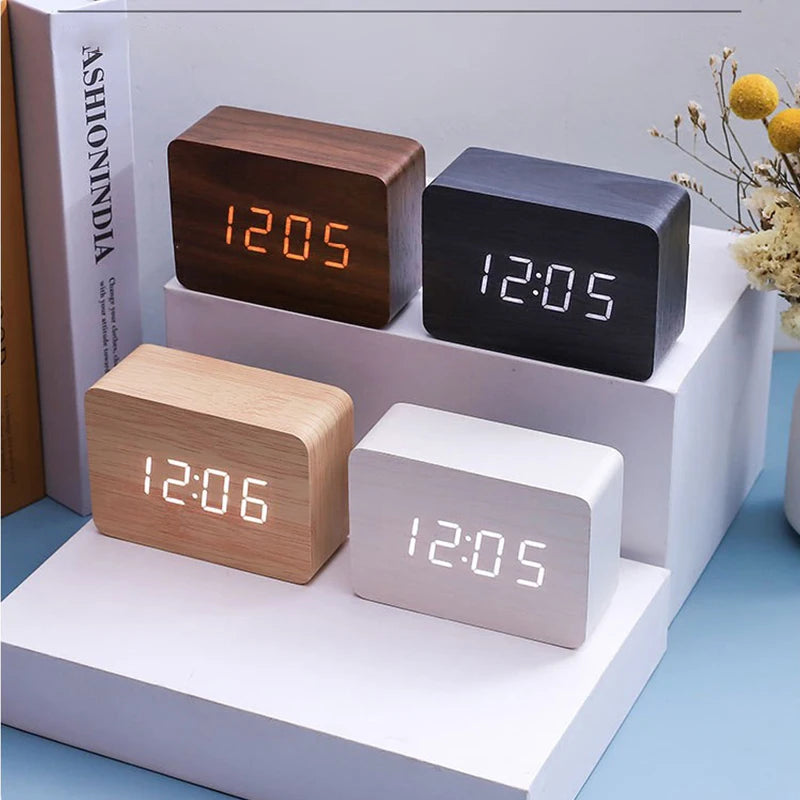 Walnut Alarm Clock from Soplira, product photo 4