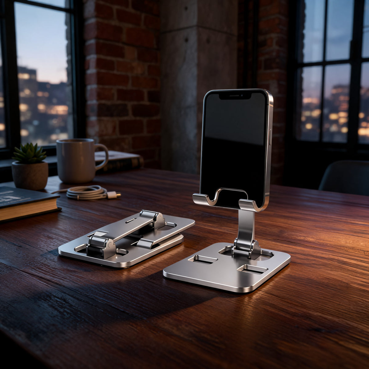 Weighted Aluminium Phone Stand for Desk | Soplira
