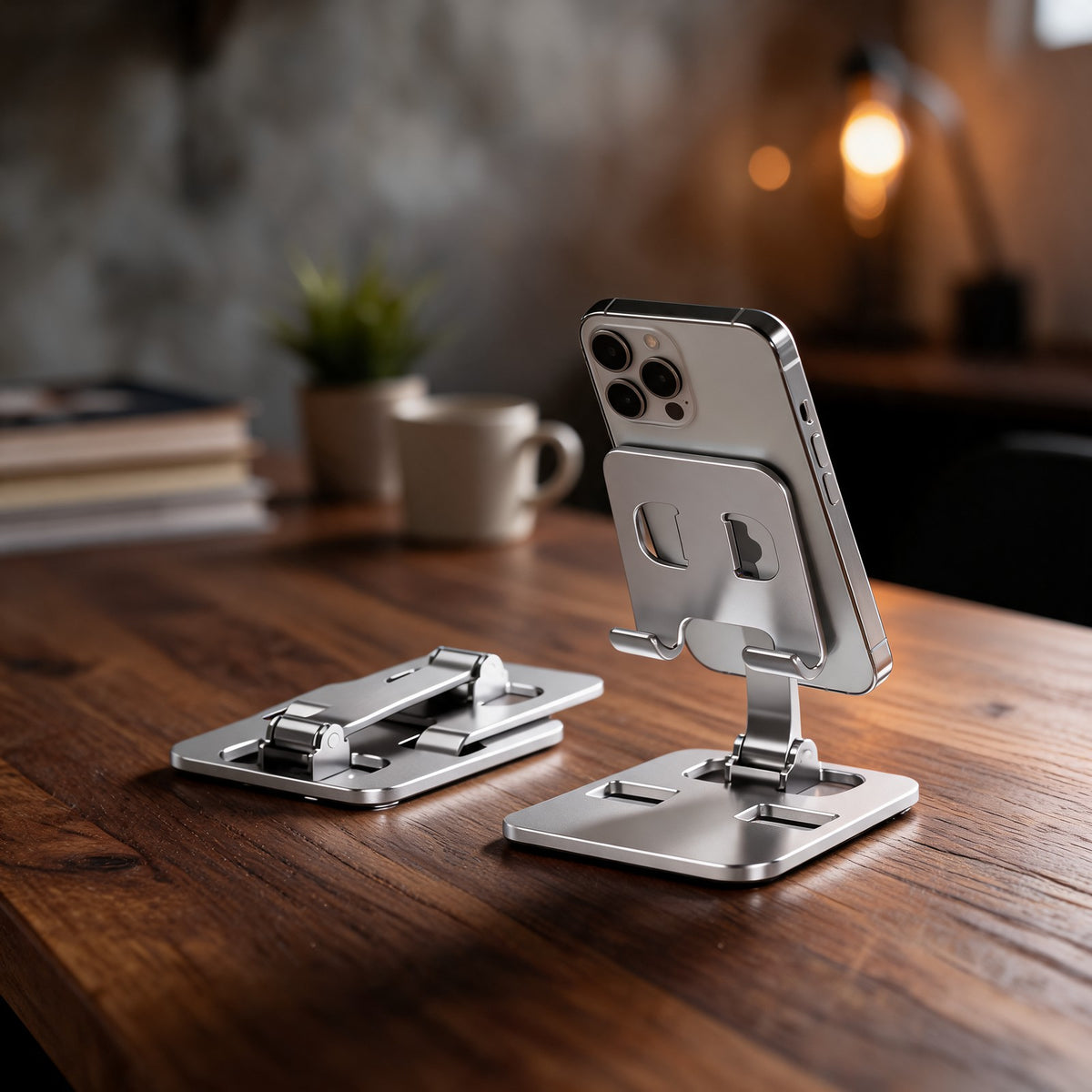 Weighted Aluminium Phone Stand for Desk | Soplira