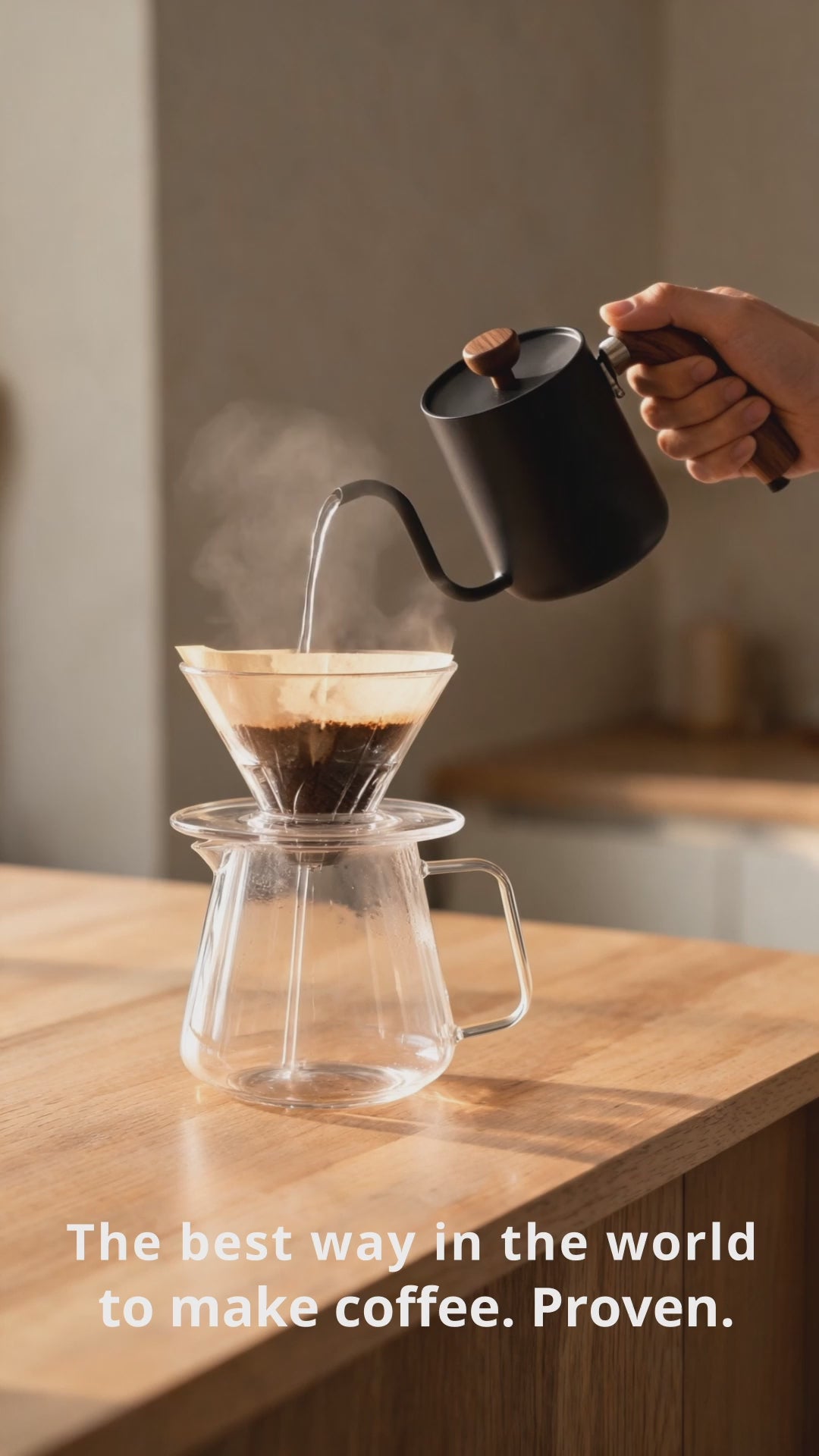 Pour-over with the Soplira gooseneck kettle