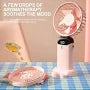 Mini Handheld & Neck Fan with Lanyard - USB Rechargeable, 5 Speed, Digital Display, detail view 5