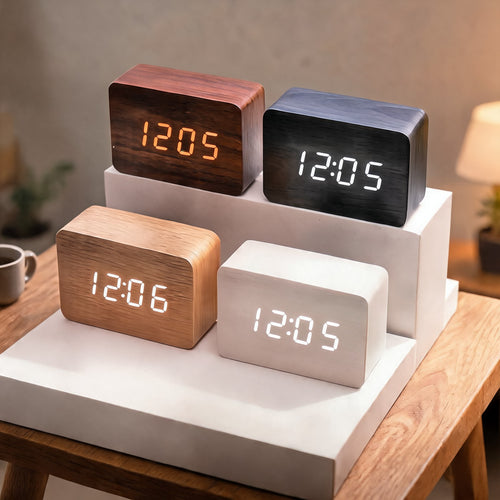Walnut Alarm Clock
